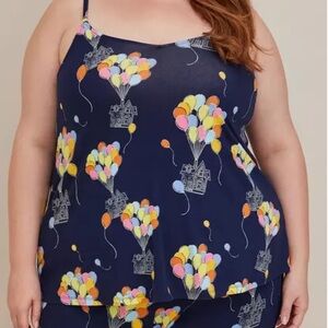 Torrid Disney Pixar Up Sleep Cami - Super Soft Up Balloons Navy